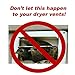 6-Inch Louvered Dryer Air Vent Cap Cover with Pest Guard Metal Screen, White