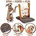 Interactive Dog Food Puzzle Toy - Treat Dispensing Dogs Slow Feeder - Indoor Boredom Stress Relief Smart Dog Game for Smart Training - Refillable Tricky IQ Feeding Game (Large w/Mat, Beige)