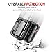 Smiling Case for Apple Watch Series 4 & Series 5 40mm with Built in TPU Clear Screen Protector - All Around Protective Case High Definition Clear Ultra-Thin Cover for iwatch 40mm Series 5/4 (Black)