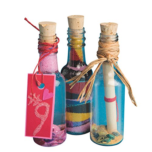 Plastic Sand Art Bottles with Cork (pack of 24)