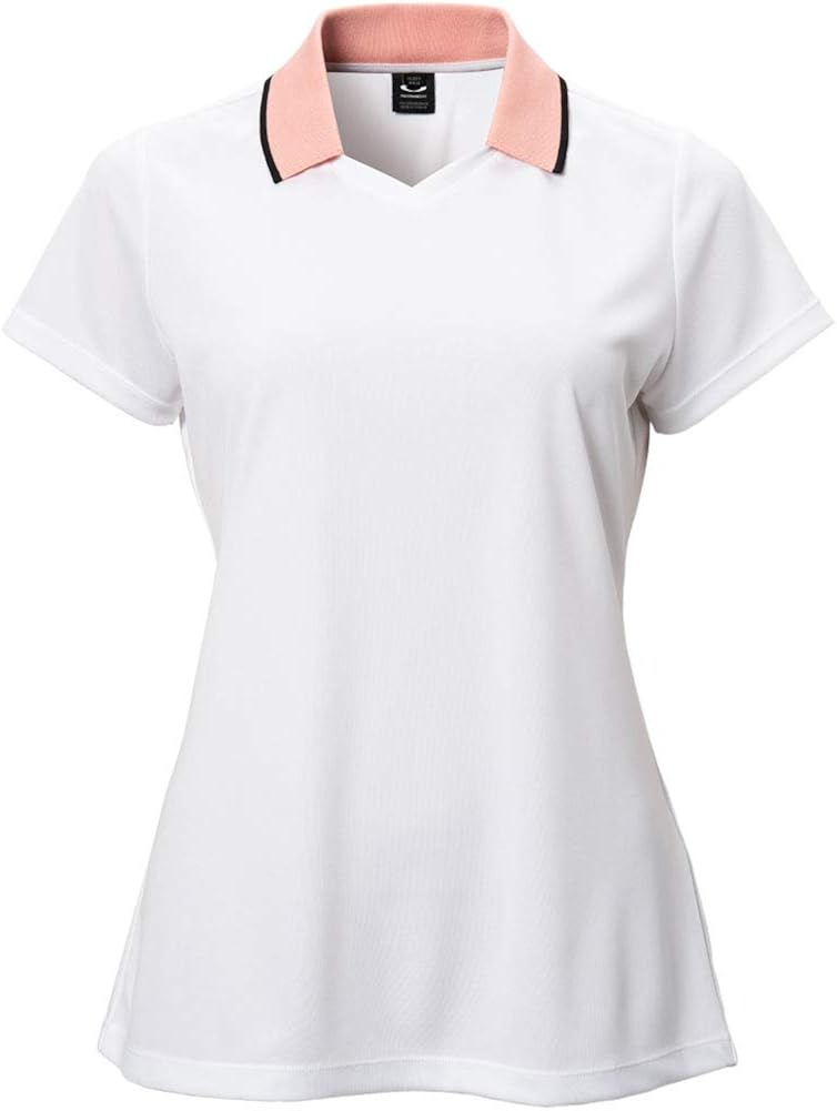 Oakley Women's Enjoy Basic Golf Polo White L at Amazon Womenâs Clothing store