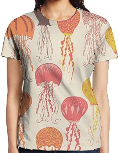 Scorpio Jellyfish Medusa Tanks Short Sleeve T-Shirt Lucky 0 Neck For Girls Dating