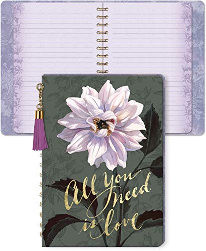 Punch Studio Tasseled Journal with Pattern All You Need Is Love (43909)