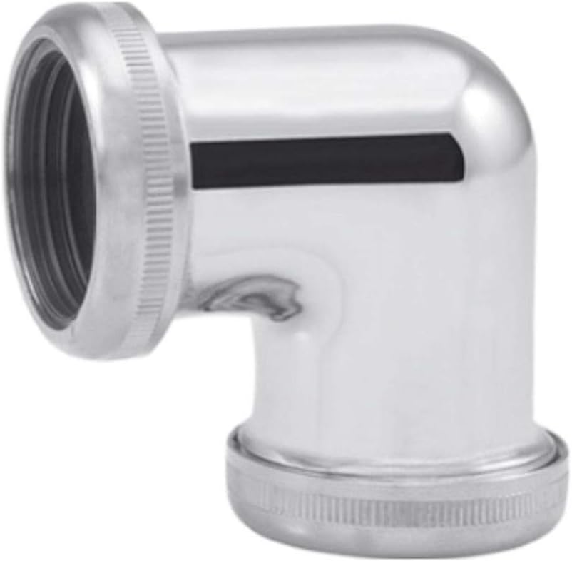 tecuro -57528 Angled/Coupling for Connecting Diameter 32 mm Siphon Pipes, Silver