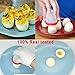 Prevent rollover egg cooker holder and Egg Cooker 6pack, Boiled Eggs No shell，hard&Soft Maker, BPA Free，Non Stick Silicone，the holder compatible with most of the same type of products,by ZFITEI.