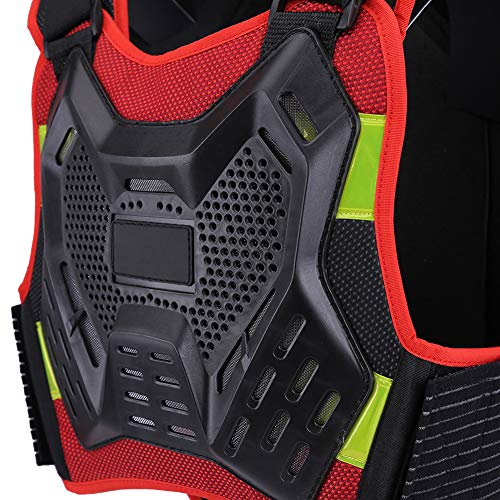 BARHAR Motorcycle Protective Gear Protective Clothing Cycling Armor Body Chest Spine Protector Vest Protective (M back length 52cm)