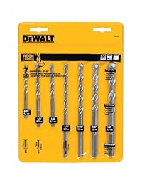 DeWalt DW5207 7 piezas Premium Percusión Albañilería Brocas