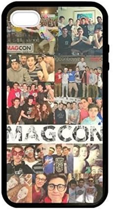 magcon boys Pattern Silicone Rubber Non-slip Protective Cover Case Skin For Apple iPhone 5 5S