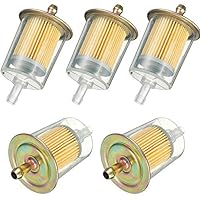 Nick88am 5pcs 3/8" Fuel Filters Industrial Universal Motorcycle RV