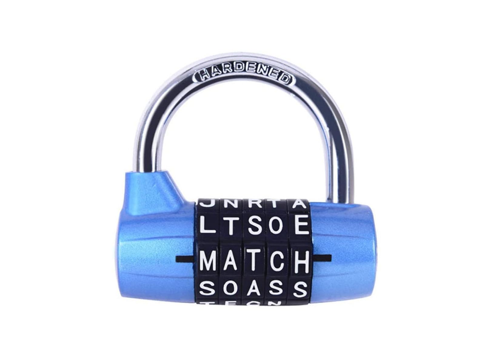 Combination Padlock - 5 Dial, Gym Locker Lock,5 Letter Word Lock,5 Digit Combination Lock,Safety Padlock for School Gym Locker,Sports Locker,Fence,Toolbox,Case,Hasp Storage (Blue) ...