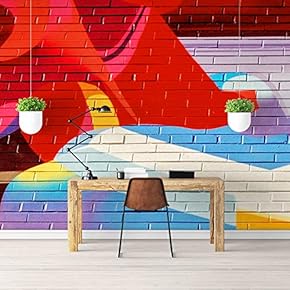 Wall Mural Simple and Mysterious Graffiti Art Removable Self-Adhesive Large Wallpaper - 66x96 inches