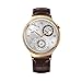 Huawei Watch Rose Gold Plated Stainless Steel with Brown Suture Leather Strap (U.S. Warranty)