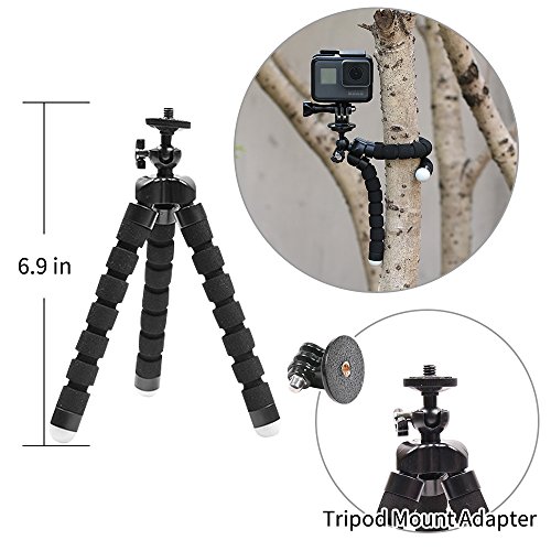 SUREWO Basic Outdoor Accessories Kit for Gopro Hero 6/5/4 Black Hero 5/4 Session 4 Silver 3+ SJ4000/5000/6000 and Sony Sports Dv and More