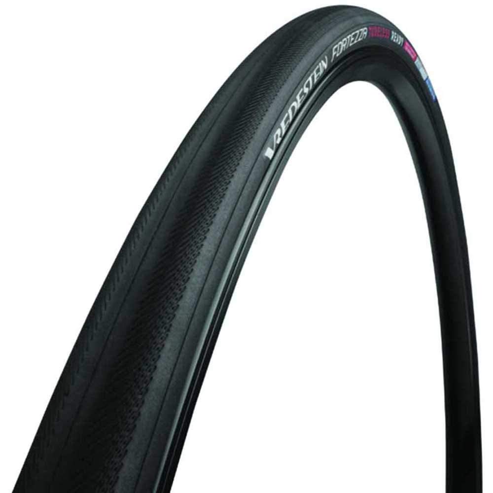 VREDESTEIN Fortezza Tubeless Ready Adult Road Bike Tyre, Black, 70028C