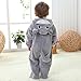 TONWHAR Unisex-Baby Animal Onesie Costume Cartoon Animal Outfit Homewear Kids' One-Piece Rompers(3-6 Months, Gray Cat)