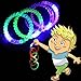 BUDI 24 Pcs Colorful LED Bracelets Light Up Party Favors 2-Dozen Decorations: 12 Bubble Bracelets+12 Beaded Bracelets Flashing Toys for Birthday Party Night Games Fun Events