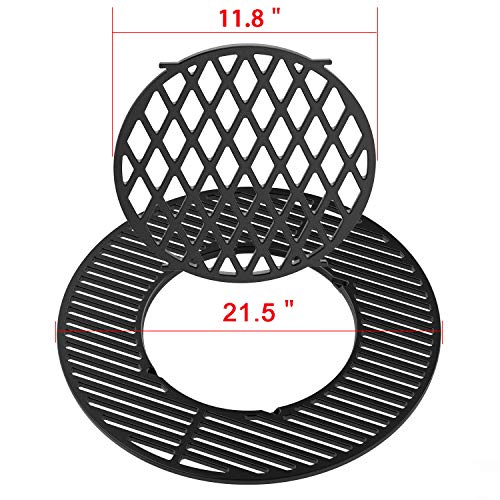 only fire Cast Iron Grill Grate Replacement Gourmet BBQ System for er 22inch Kettle Charcoal