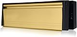 Xfort MailPlate 12" Letterplate Polished Brass by UAP for 20-40mm doors