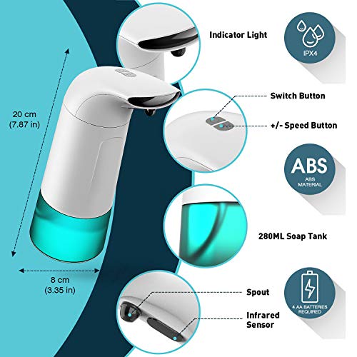 ASKITO Automatic Foaming Soap Dispenser Touchless Touch Foam Washing