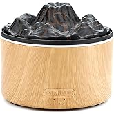 RuiJOTWAT Flame Volcano Humidifiers Diffusers with Colored Lights Aromatherapy Diffusers Essential Home Room Decoration Fragrance