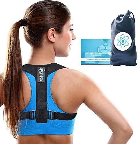 Sports Laboratory ยฎ Posture Corrector PRO+ Adjustable Clavicle Support Brace for Men & Women โฆ