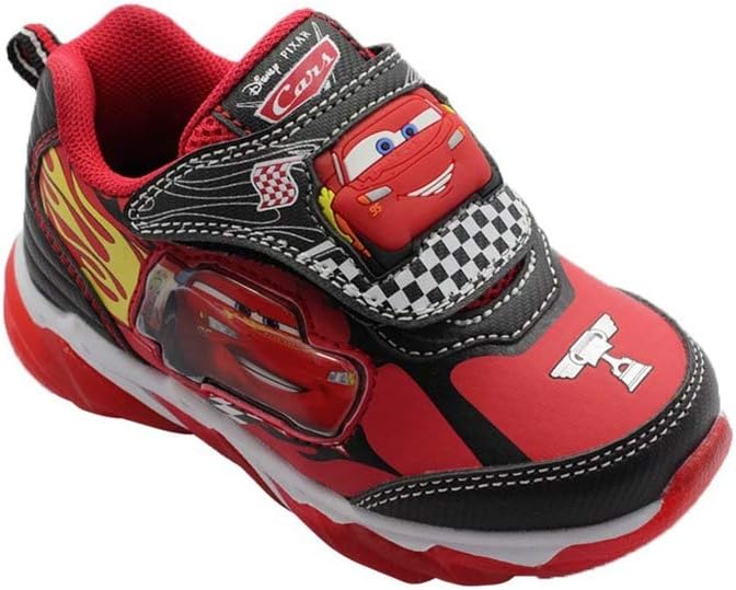 Toddler Boys Car Athletic Shoe, Light Up (Size 7, 8, 9, 10, 11, 12)