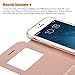 iPhone 6s Plus / 6 Plus Case, Benuo [Touch Series] [View Window] Folio Flip PU Leather Case [Magnetic Closure], Unique Case for iPhone 6 Plus / 6s Plus with Stand & Metal Sensor 5.5 inch (Rose Gold)