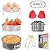 Missalis 9 Pcs Accessories Set for Instant Pot with Steamer Basket/Egg Steamer Rack/Non-stick Springform Pan/Steaming Stand/Silicone Cooking Pot Mitt/Cheat Sheet,Fits 5,6,8Qt Pressure Cooker