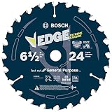 Bosch DCB624 6-1/2 In. 24 Tooth Edge Circular Saw Blade for General Purpose