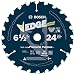Bosch DCB624 6-1/2 In. 24 Tooth Edge Circular Saw Blade for General Purpose primary