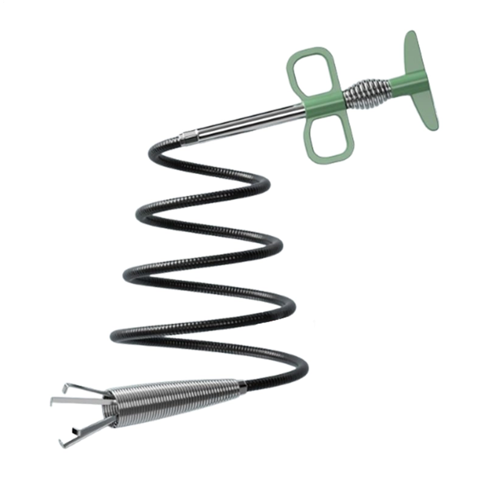 ヘア除去ツール ドレインスネーク, 4本爪の詰まり除去器具, 家庭用 浴室 台所 洗面所 トイレ 排水掃除用品