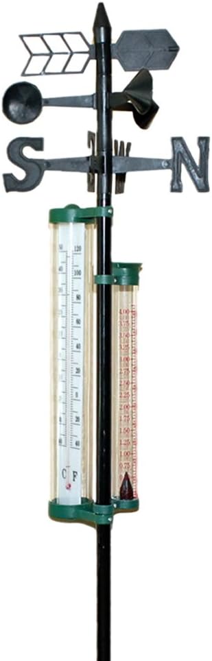Chesapeake Bay Wetterfahne mit Regenmesser und Thermometer: Amazon.de