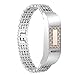 X4-TECH Metal Replacement Flex Bands With Clasps for Fitbit FLEX ONLY for Fitbit Band /Fitbit Flex Band /Fitbit Wristband /Fitbit Flex Wristbands (Light Metal)