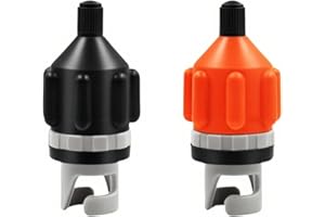 VEHIRANS 2 Pcs SUP Pump Adapter - Universal Air Valve Attachment for Inflatable Paddle Board, Boat, Kayak, Air Pump Converter