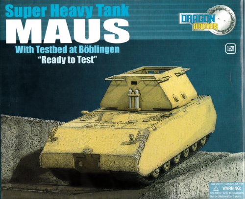 DRR60323 1:72 Dragon Armor "Ready to Test" Super Heavy Tank Maus with Testbed at Boblingen (pre-finished/pre-built)