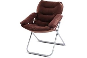 Zichen Folding Chair Portable Folding Lazy Chair，Recliner Chair Sofa Home Office Meditation Reading Tv Watching Gaming,Red (C