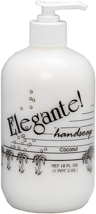 WAXIE Elegante! Liquid Hand Soap, Coconut Scent, 18 oz (Case of 12)