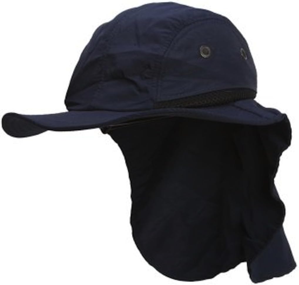 Altis Apparel 4 Panel Large Bill Soft Bucket w/Neck Flap Hat Sun Cap