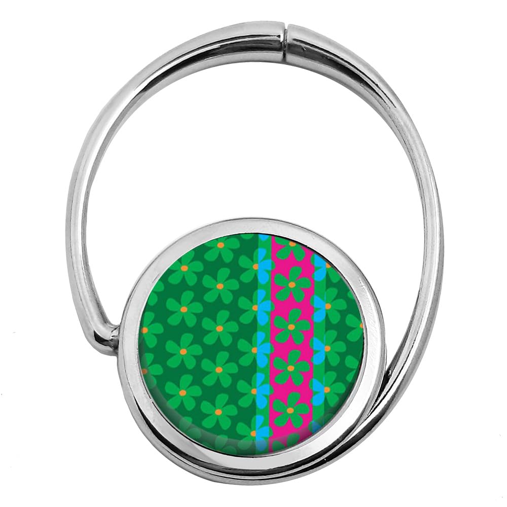 Miss Kha Folding Bag Hanger - Green Flowers