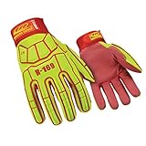Impact Gloves, M, Synthetic Leather, PR