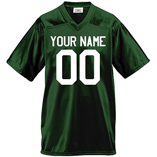 Custom Football Jersey for Youth and Adult you Design Online in Adult X-Large in Dark Green