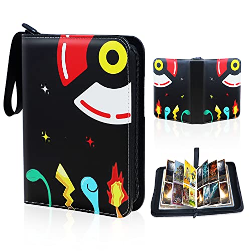 Yebicola Card Binder for Pokemon Trading Cards 4 Pocket, 400 Pockets Card  Albums with 50 Sleeves, Zipper Binder Holder Waterproof Leather Cover Pokemon  Card Holder Binder (Black) in Dubai - UAE | Whizz