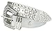 Womens Rhinestone Belts - Western Cowgirl Belt with Bling Buckles by Belle Donne - Silver