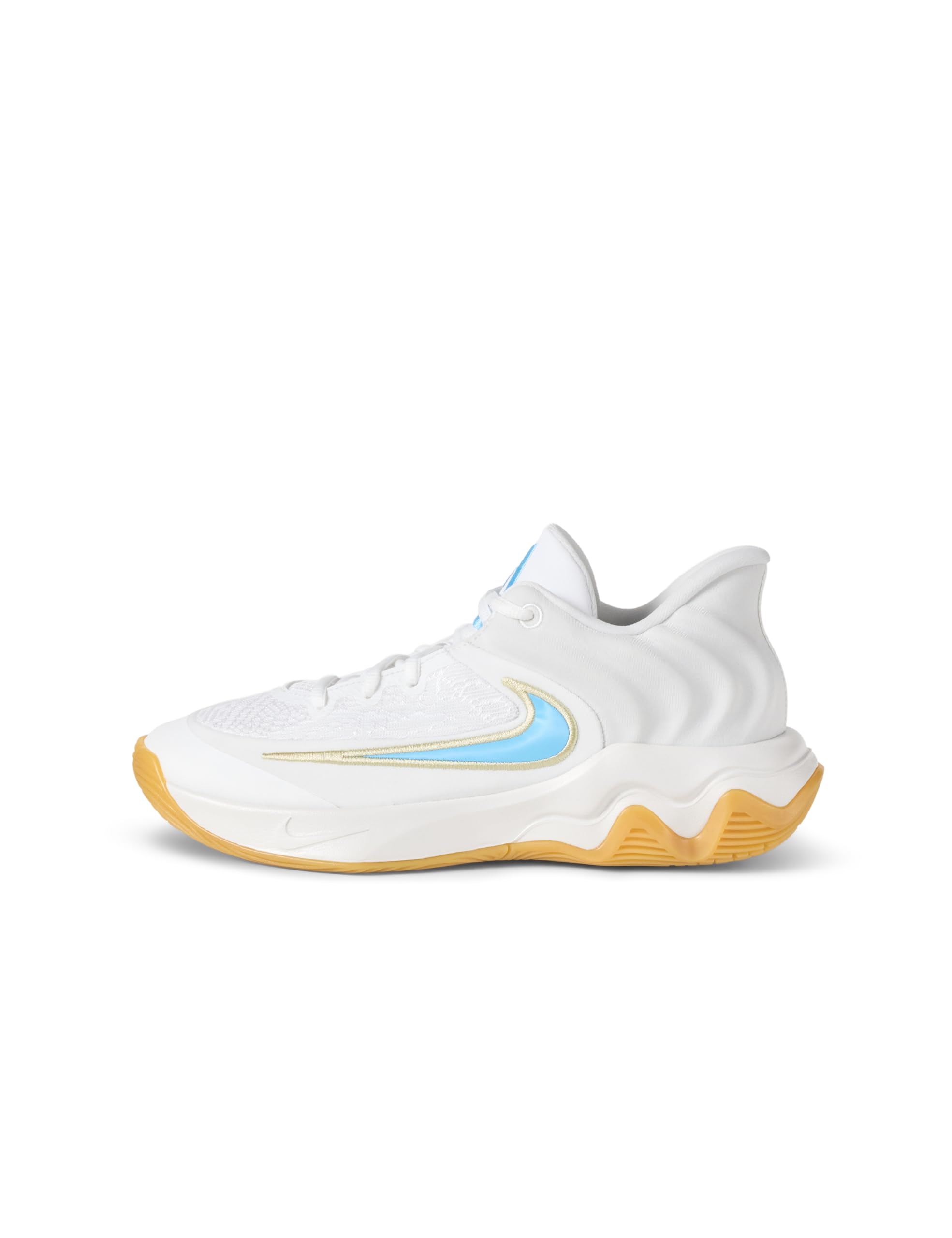 Photo 1 of Nike Unisex Giannis Immortality 4 Sneaker, White/Aquarius Blue/Coconut Milk, 13 US Men
