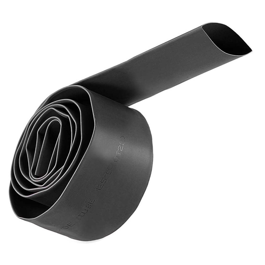Unifizz Heat Shrink Tubing 22mm Dia 37mm Flat Width 2:1 Ratio Shrinkable Tube Cable Sleeve 1m - Black