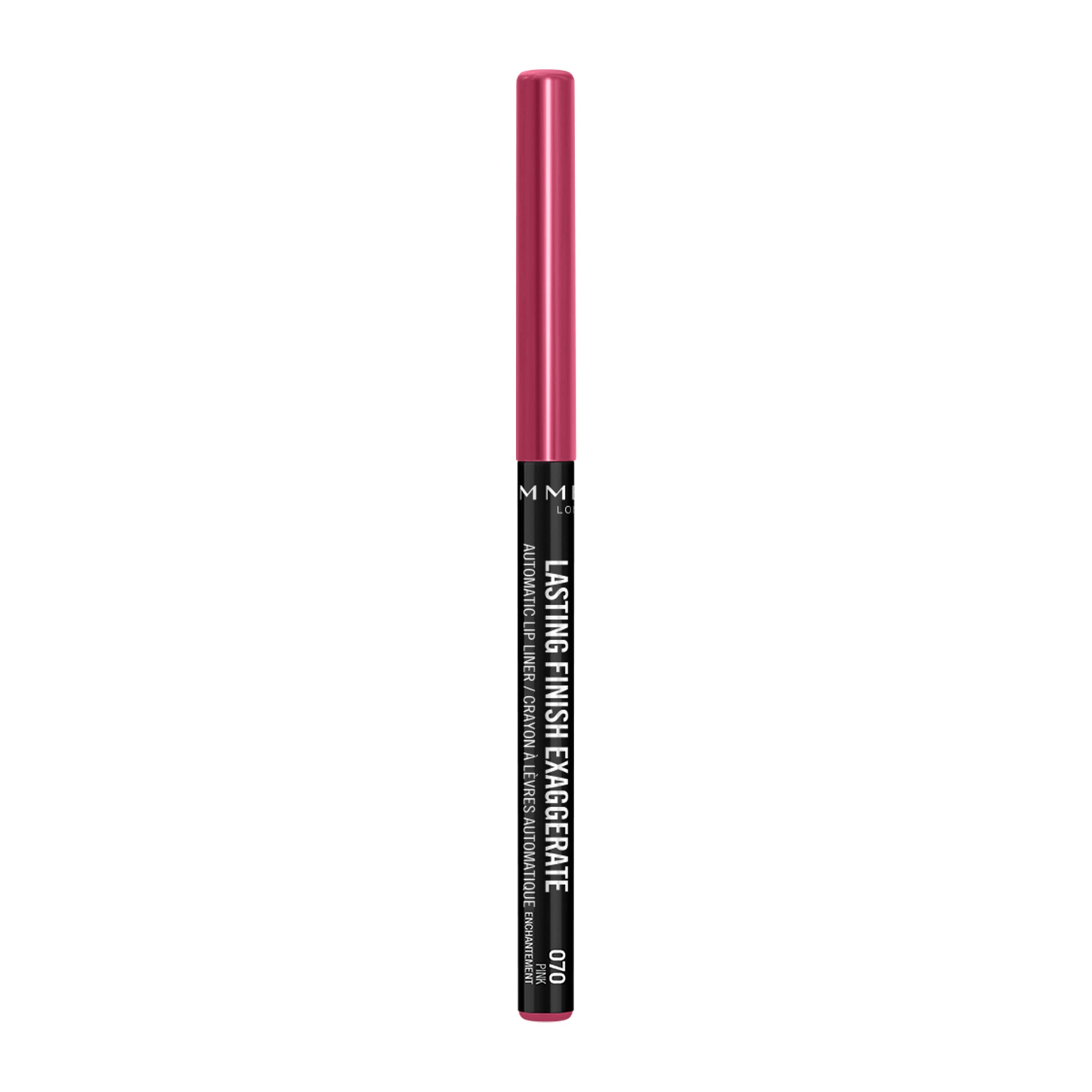 Rimmel Lasting Finish Exaggerate Automatic Lip Liner - Rich, Smooth Formula, Long Lasting - 70 Pink Enchantment, .01oz