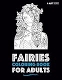 Fairies Coloring Book For Adults by Art Therapy Coloring