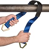 Premium Axle Strap by Vault - Tie Down Your Vehicle to a Trailer with Heavy Duty Straps - 10,000 Lbs Break Strength - 3,333 Lb Working Load - Great Accessory for Ratchet Straps, Come Along or Winch