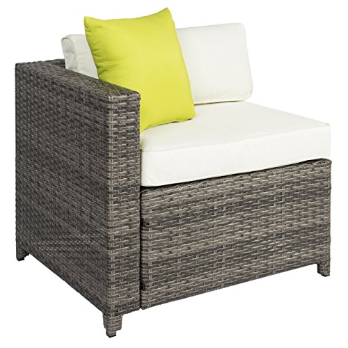 image for Best Choice Products 5-Piece Modular Wicker Patio Sectional Set w/ Gla