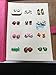 Yerwal Earrings Organizer Book-Portable Stud Hook Dangly Earring Holder-Pu Leather Earring Storage Case-42 Pairs-Rose Red